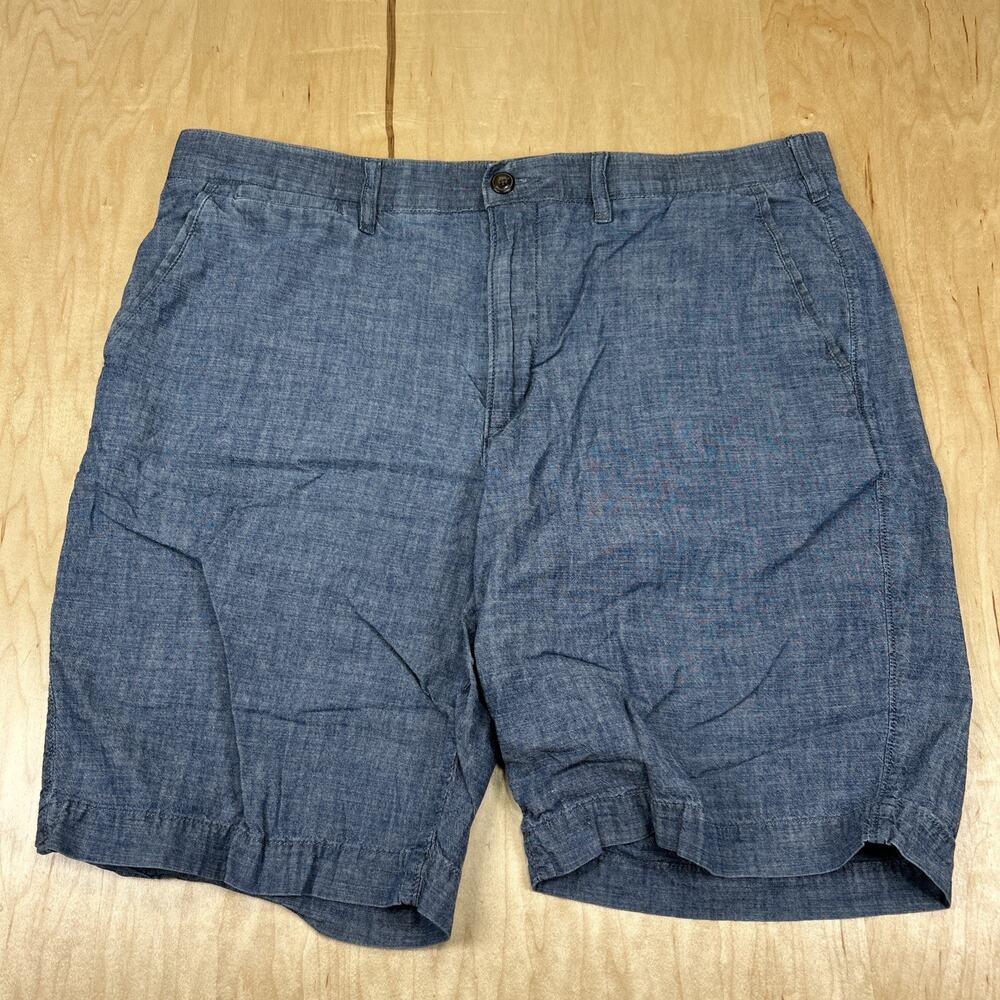 Sonoma Goods For Life Men’s 38 Chambray Blue Casual Stretch Shorts Summer GC